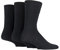 6x Pairs of Mens Plain Gentle Grip Non-Elastic Socks/UK 6-11 Eur 39-45 (Plain Black)