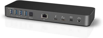 OWC OWCTB3DK12PSL Docking Station with Thunderbolt 3 Wire Black/Silver - Docking Stations (with Wire, Thunderbolt 3, USB Type-A, 10.100,1000 Mbps, Black, Silver, SD)