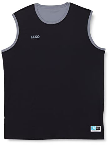 JAKO Herren Wendetrikot Change 2.0, Schwarz/Steingrau, L