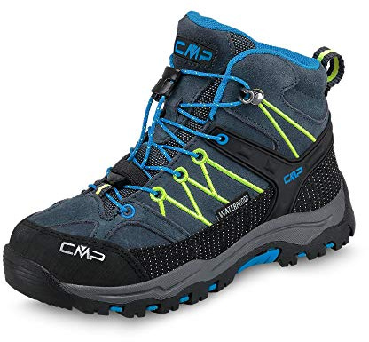 CMP Kids Rigel Mid Trekking Shoes, Antracite-Yellow Fluo, Gr. 41