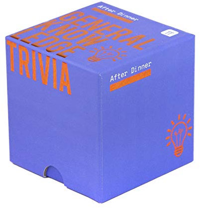 Talking Tables Trivia Quiz Fragekarten | Nach dem Abendessen Tischspiel, Geschenkbox | Filme, Geographie, Anatomie, Sport, Fernsehen, Familie, Freunde, After-TRIV-GEN