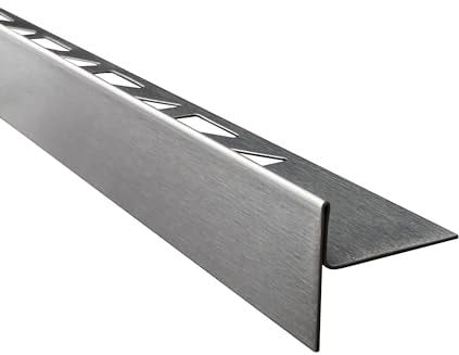 tktrading24 Dusch-, Keil-Profil Gefälleprofil begehbare Dusche gebürstet 8mm Links 100cm