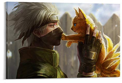 GIUU Kakashi Wallpaper 4k Poster dekorative Malerei Leinwand Wandkunst Wohnzimmer Poster Schlafzimmer Malerei 08x12inch(20x30cm)