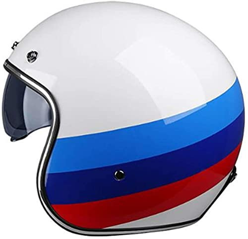 Motorrad-Jet helme Classic Original Helm Europa ECE DOT Approved Motorradhelm Half Open Face Herren Damen Casco Vintage Scooter Jet Helm Retro Helme Pare Moto Cascos Para