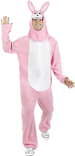 Funidelia | Déguisement lapin rose pour femme et homme Animaux - Déguisement pour Adultes et accessoires pour Halloween, carnaval et fêtes - Taille M - L - Blanc