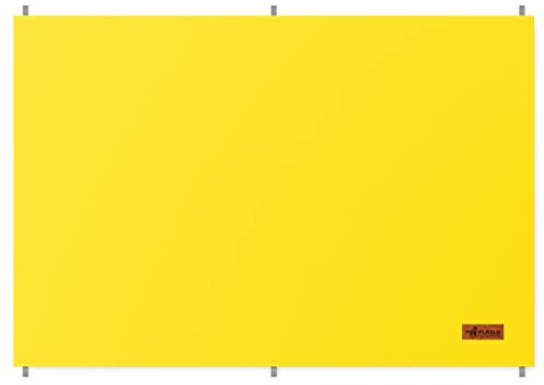 FLASLD Couverture de soudage avec revêtement en acrylique, rideau de soudure, bouclier pour une utilisation industrielle et domestique (1,2 x 1,8 m, jaune)
