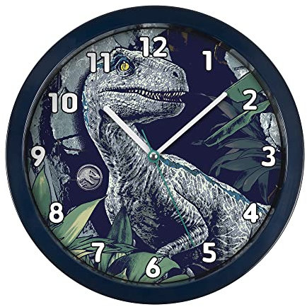 Jurassic World Orologio da parete universale blu e verde JRW3007