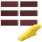 LEONTOOL Micro Detail Sander Kit 3.5 x 1 Mini Sander for Small Projects with 120 Pcs Mini Sander Paper 80 120 180 240 400 600 Grit Detail Handle Sanding Tools for Corner Polishing Detail Sanding