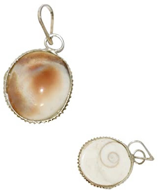 SANGAM Anhänger Shiva Auge Muschel Hindu-Gott Foto Anhänger tibetisch, buddhistische Gebetskette buddhistische Gebetsperlen Gebet Anhänger Anbetung Erfolg Geschenke