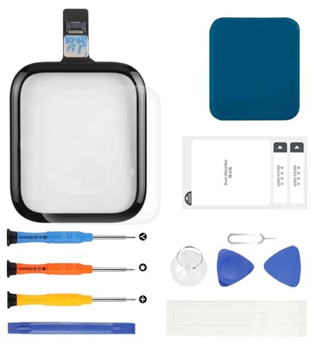 LADYSON Per Apple Watch Serie 4 40mm Sostituzione Touch Screen Digitizer Per Apple Watch Serie 4 Sostituzione dello Schermo 40MM Nero Vetro Parti di Riparazione Kit con Strumenti (non per 44MM)