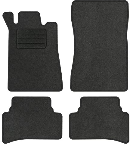 TEXER Textil Fußmatten Passend für Mercedes-Benz C-Klasse W202 1993-2001 ANTHRAZIT