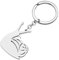 RAIDIN Edelstahl Gold Silber Plattiert Süße Tier Schlüsselanhänger Schlüsselring Geschenke für Damen Mädchen Auto Handtasche Schlüssel Charms Zubehör (Silber-047 Schnecke)