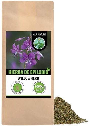 Alpi Nature Weidenröschen Tee 1kg, Weidenröschentee | Weidenröschen getrocknet mit kleine Blüten, loser Tee zur Teezubereitung