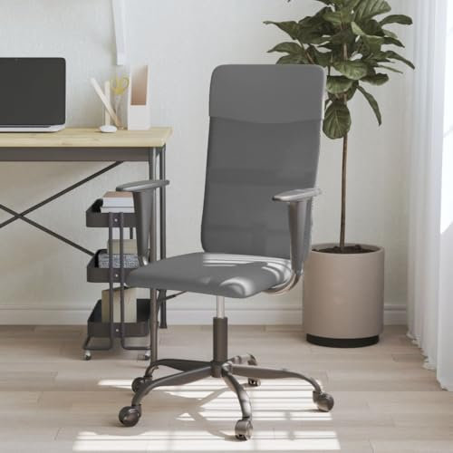 LAPOOH Bürostuhl Grau Netz und Kunstleder, Drehstuhl, Schreibtisch Stuhl, Büro Stuhl, Computerstuhl, Arbeitsstuhl, Gaming Stuhl 353014