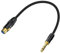 AWADUO 6.35mm(1/4 Inch) TRS to XLR Microphone Cable -3 Pins Balanced XLR Female to 1/4'' Male Stage Patch Cord DMX Cable for Radio Station, Speaker Systems, Stage Lighting, Bar Light(0.5m/1.65ft)
