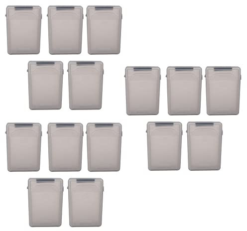 Uikdjgu 15Pcs 3.5 Inch IDE HDD Hard Drive Disk Plastic Storage Box Case Enclosure