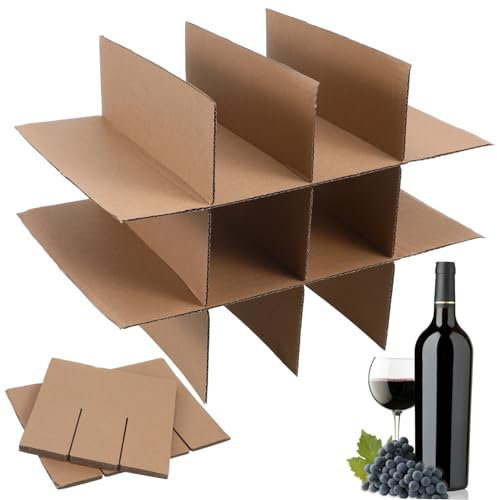 Gadpiparty 10pcs Shipping Box Dividers, Glass Moving Box Divider, Packing Box Dividers, Corrugated Dividers, for Wine Glassware Kitchen Dish Packing Moving Boxes Kits