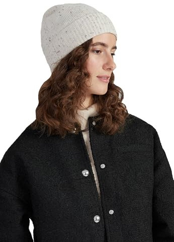 Style & Republic Kaschmir Sport Mütze-Beanie Damen aus 100% Cashmere - Dein kuscheliger Premium Beanie für stilvolle Herbst- & Winter-Momente-Seashell