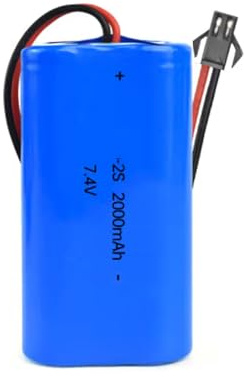 7,4 V 2000 mAh Li-Ionen-Akku, RC-Ersatzakku, eingebauter Zellen, für Autos, Flugzeuge, Angeln, Lichter, Türklingel, Handventilator, Radio, Lautsprecher usw.