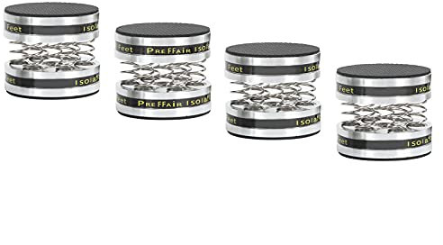 Piedini Isolanti Sp per Giradischi con Punte Opaco Tappetini Isolanti per Altoparlanti per Lettore Dvd (SILVER)