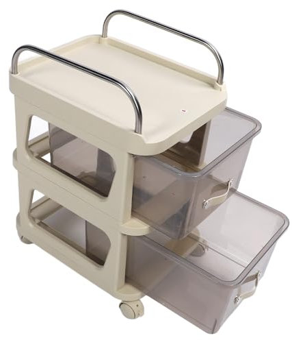 Aktenschrank aus Edelstahl mit großem Stauraum für Schlafzimmer (2 Ebenen) Multifunktional und flexibel