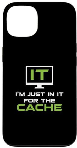Hülle für iPhone 13 Ich bin nur für den Cache IT Helpdesk Computer Geeks