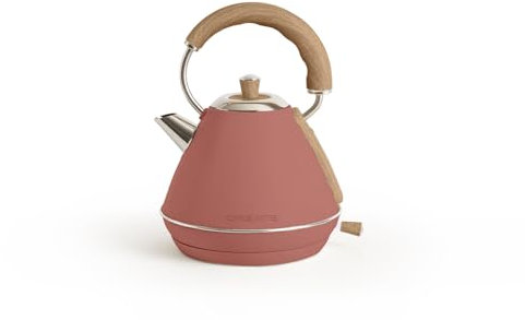 CREATE/KETTLE RETRO M/Hervidor de agua eléctrico Terracota/Ebullición rápida, capacidad 1l, apagado automático, filtrado anti-cal, autoapagado, indicador de nivel de agua, Ø17,2 cm, 1200 W