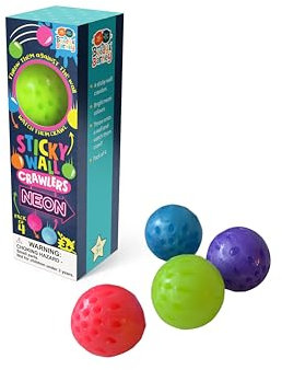 Buddy & Barney Neon Sticky Wall Climbers | Unisex Children's Activity Toys Indoor Outdoor