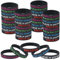 HO-SFSM 30 Stück Motivierendes Silikonarmband, Inspirierenden Sprüchen Silikon Armbänder, Stile Positiven Sprüchen, Geschenke für Teenager Schüler Kollege