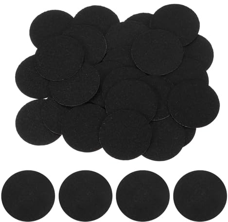 QUARKZMAN 60 Stück Filzgleiter Selbstklebend, 40mm (1-5/8) Schwarz Filzgleiter Selbstklebende Filz-Pads vorgeschnittene 1mm Dicke Möbelgleiter für Möbelfüße Stuhlbeine Sofas Handwerk