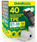 40 Thermopapier 57mm Rollen Kassenbon Pos Terminal - Thermorollen DuraRoooll 57mmx38mmx16m für Kassenzettel Kompatibel mit Nexi SumUp Pax Axerve Ingenico Smart POS - Kartenterminal Ohne BPA Papier