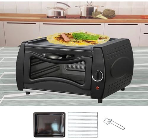 Forno Elettrico Per Pizza Da Interno Ed Esterno + Controllo Della Temperatura 50-400℃, Mini Forno Per Pizza + Disco E Morsetto, Cuoci Pizze Fresche E Surgelate In 5 Minuti