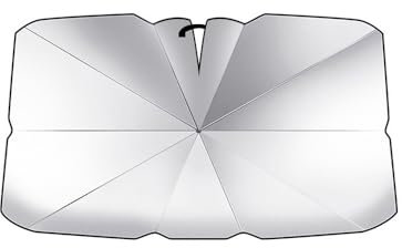 AUJSHDH Sonnenschutz Auto Frontscheibe, für Smart #3 2023 2024 2025 Auto Sonnenschutz Frontscheibe Innen, Faltbare Front-Sonnenschutz Regenschirm UV Shutz,S(125 * 65cm)