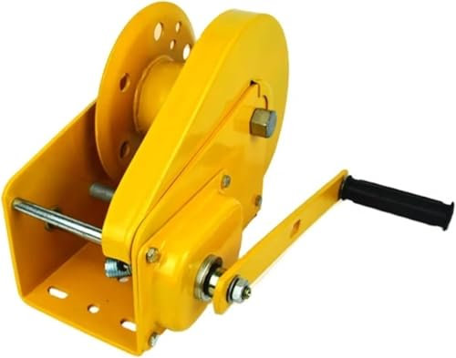 NGIRJKKLL Power Hand Winch Puller Manuelle Handkurbel-Seilwinde zum Ziehen von Booten zum Heben von Motoren, Wellen und Zahnrädern