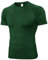 Yuerlian Dark Green Short Sleeve Compression Shirts Men Sports Training Base Layer T-Shirts Cool Dry Activewear Top for Running Gym Workout Basketball
