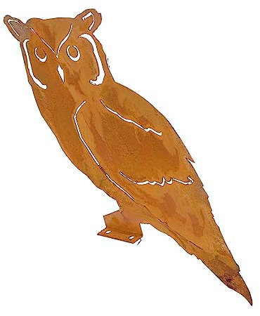 BESTonZON Eulen-gartenstecker Metall Garten Einsteckstäbe Eisen Gartenbasteln Outdoor Dekoration Garten-Bonsai-dekor