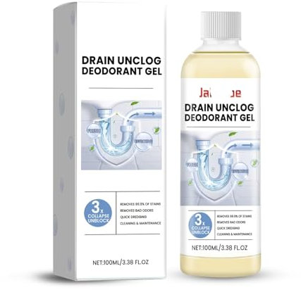 Abflussreiniger-Gel – Befreit Küchen-, Badezimmer- Und Toilettenrohre Von Verstopfungen Und Gerüchen – Löst Verstopfungen Schnell Und Stellt Den Reibungslosen Abfluss Wieder Her(3PCS)