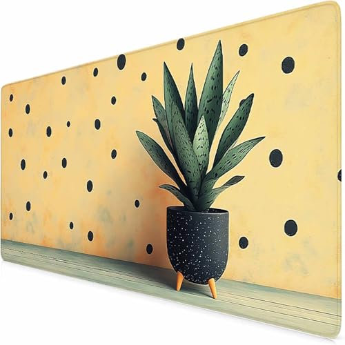 Mauspad XXL24 x 12 Zoll GrüN Mousepad,WassXerdicht Nicht Rutschender Schreibtischunterlage Anlage, Gaming Setup Deko, Gaming Mauspad - Genähten Kanten für Tisch Computer Laptop Office -WX2506NB