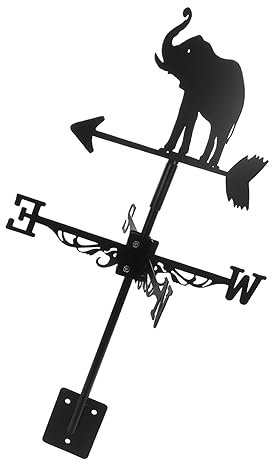 1 Ensemble Girouette Indicateur de Direction Vent pour Décoration de Jardin Toit Accessoire Métallique Durable pour Agriculteurs Jardiniers