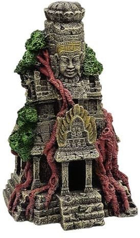 Kalttoy Aquarium-Dekoration, Harz, Höhle, Tempel, Statue, Aquarium, Versteck, Buddha-Thema