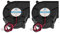 Sourcingmap 75x75x30mm 2Pin 24V Black Blower Cooling Fan for Desktop PC