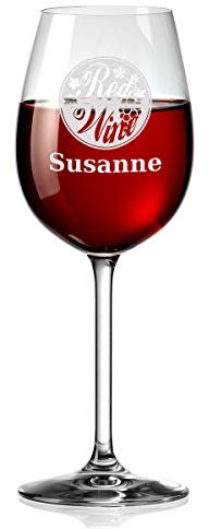 polar-effekt Leonardo XL Weinglas mit Gravur - Geschenkidee für Männer, Frauen - Rotwein-Glas 460ml - Geburtstagsgeschenk für Mama - Geschenke für Papa - Rotweinglas Motiv Red Wine