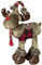 Christmas Paradise - Elch Deko-Figur, Braun, Stoff, Größe 50x60x55 cm