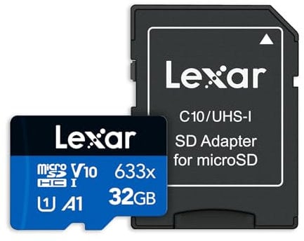 Lexar microSDHC Card 32GB UHS-I High-Performance 633x U1 100MB/s