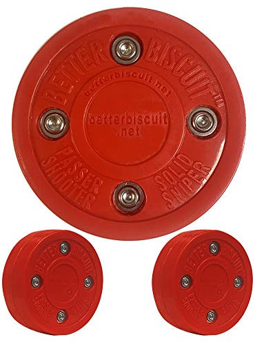 Better Biscuit Solide Off-Eishockey Puck, rot