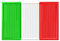 Toppa ricamata con bandiera dell'Italia