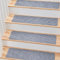 MBIGM 15er Set Stufenmatten 20 cm X 65 cm Treppenteppich Selbstklebend Sicherheit Stufenteppich für Kinder, Älteste und Haustiere, HellGrau