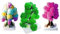 COTTNY 3 in 1 mini albero di Natale in crescita magica, albero di carta colorato fai da te cristallo crescente kit/ornamenti decorazione giocattolo novità regalo di Natale ragazzi ragazze scienza kit