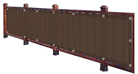 WYYZH Windschutznetz Stall Sichtschutznetz Antialterung Sonnenschirm und Staubdicht 95% Schattierungsrate 6-polig für Zaun Sichtschutz (Color : Brown, Size : 0.9x1.5m)