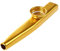 Goldenes Metall Flöte Mund Musikinstrument